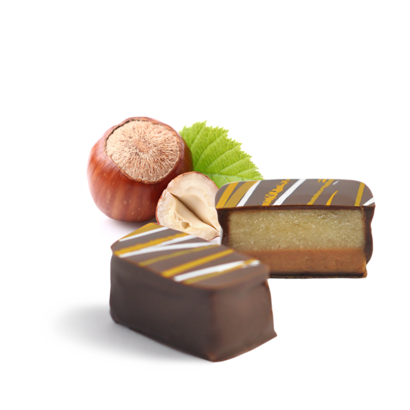 Pott au Chocolat Praline Anschnitt Nougat Marzipan
