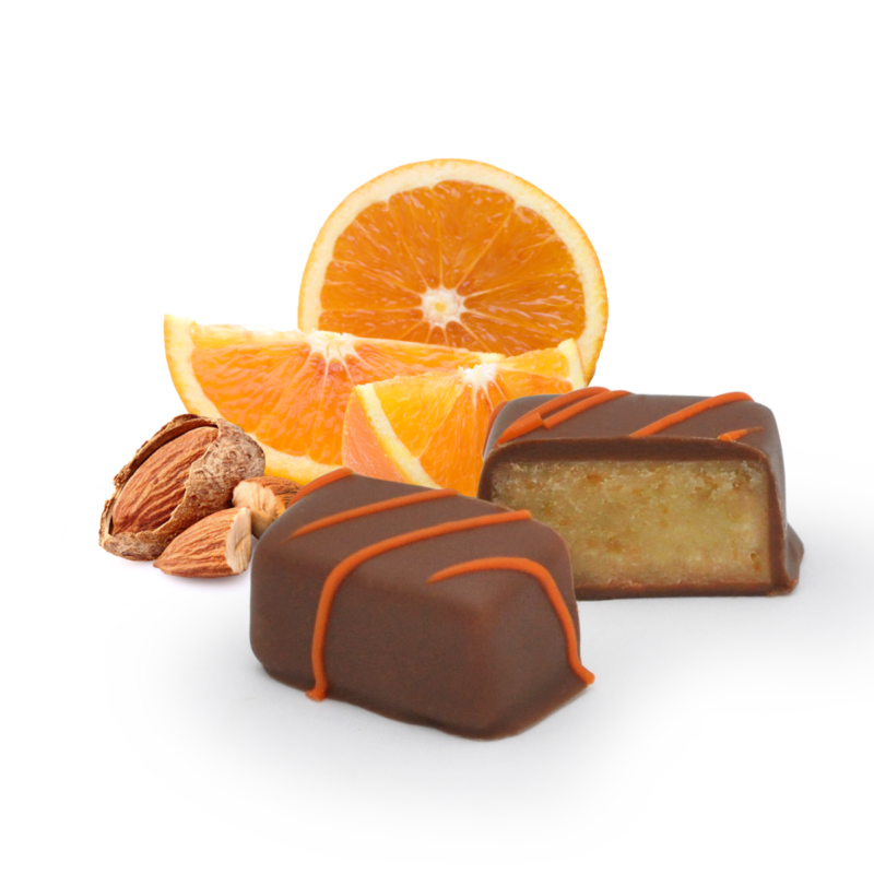 Pott au Chocolat Pralinen Marzipan Orange Zutaten