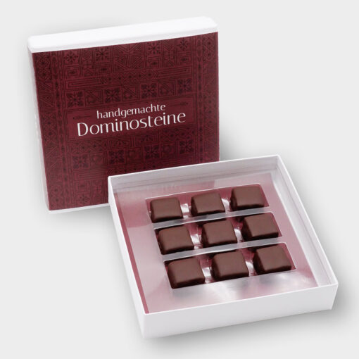 Pott au chocolat handgemachte Dominosteine 9er Dunkel 1080